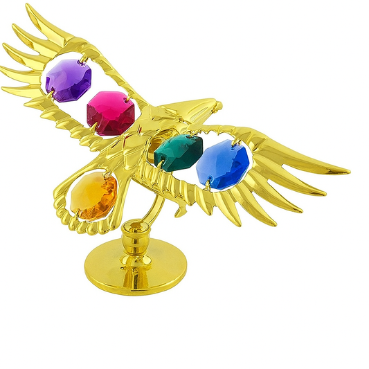 Adelaar (kleur) versierd met Swarovski®-kristallen 24-karaats goud verguld