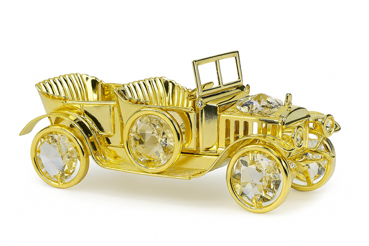 Auto versierd met Swarovski®-kristallen 24-karaats verguld