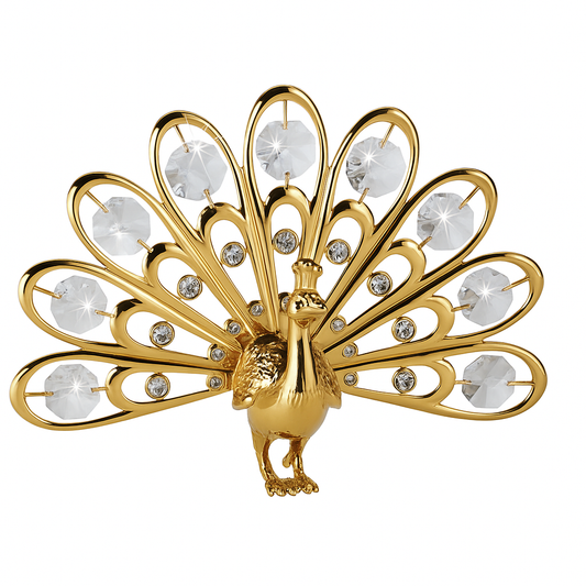 Pauw 24 k goud verguld met Swarovski kristallen